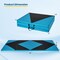 4-Panel PU Leather Folding Exercise Gym Mat with Carrying Handles and Removable Zippered Cover